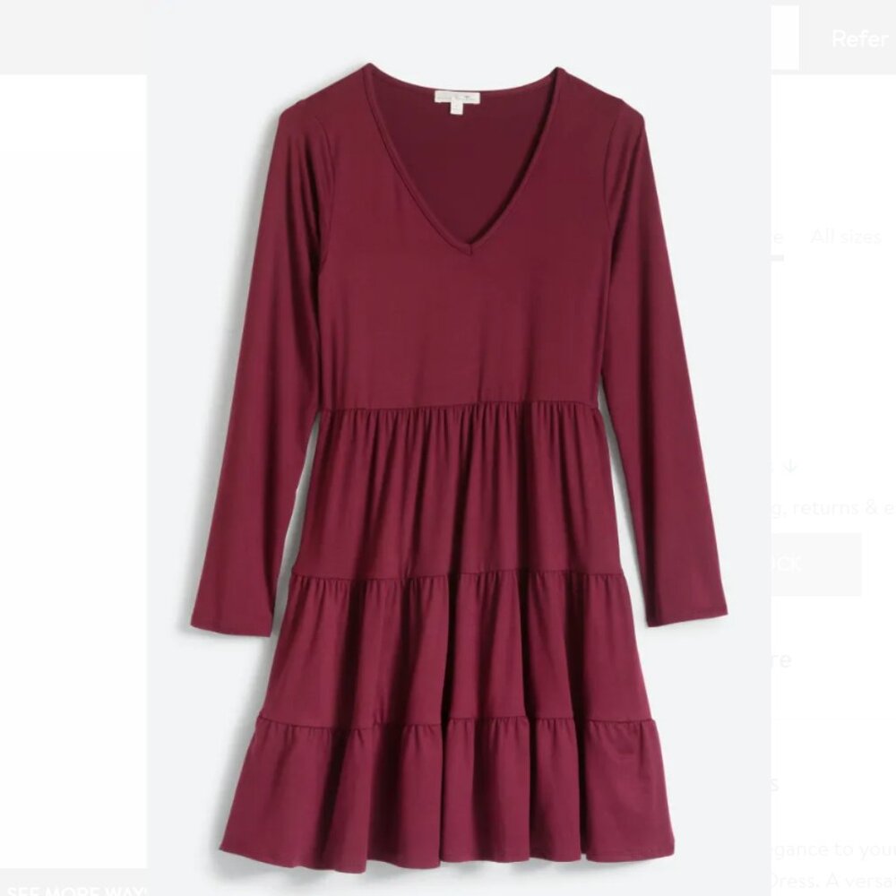 Nine Britton Nelly Knit Tiered Dress